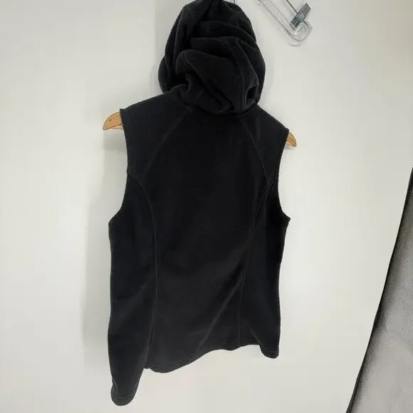 Columbia Hooded Vest Women MED M Benton Springs Fleece Zip Outdoors Hiking, 2919 - Picture 2 of 9